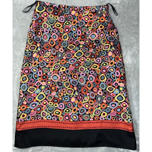 Harold's Dresses & Skirts - Harold’s Quality Apparel Womens 4 100% Silk Pencil Skirt Lined Back Zip Colorful